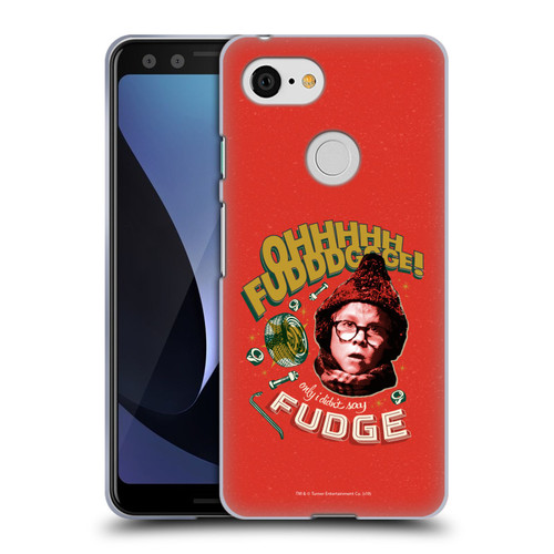 A Christmas Story Composed Art Oh Fudge Soft Gel Case for Google Pixel 3