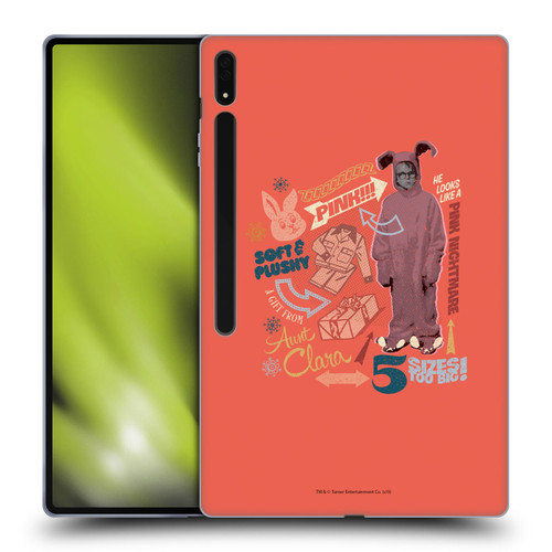 A Christmas Story Composed Art Pink Nightmare Soft Gel Case for Samsung Galaxy Tab S8 Ultra