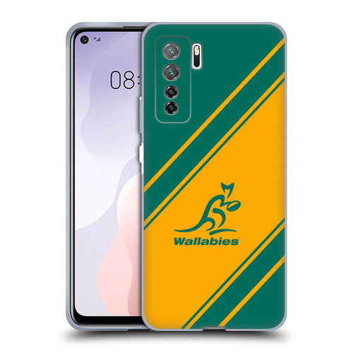 Australia National Rugby Union Team Crest Stripes Soft Gel Case for Huawei Nova 7 SE/P40 Lite 5G