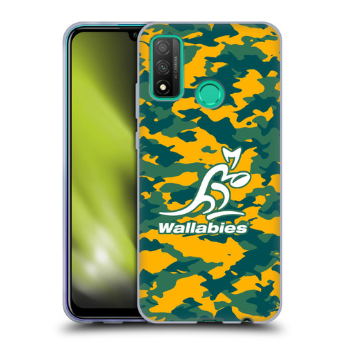 Australia National Rugby Union Team Crest Camouflage Soft Gel Case for Huawei P Smart (2020)