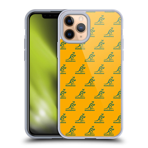 Australia National Rugby Union Team Crest Pattern Soft Gel Case for Apple iPhone 11 Pro