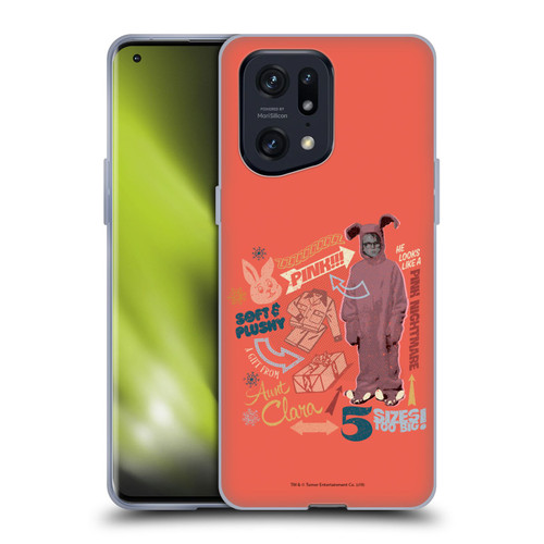 A Christmas Story Composed Art Pink Nightmare Soft Gel Case for OPPO Find X5 Pro