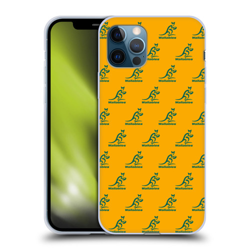 Australia National Rugby Union Team Crest Pattern Soft Gel Case for Apple iPhone 12 / iPhone 12 Pro
