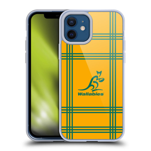 Australia National Rugby Union Team Crest Tartan Soft Gel Case for Apple iPhone 12 / iPhone 12 Pro