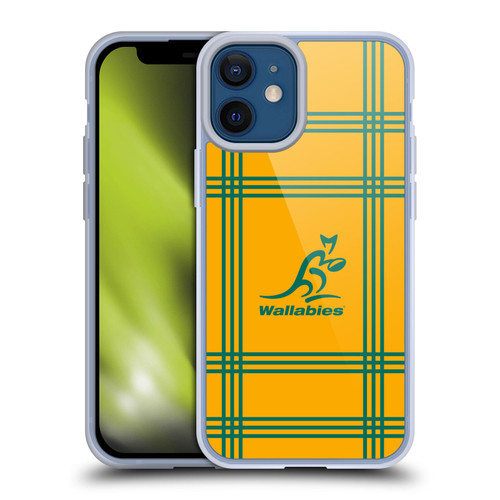 Australia National Rugby Union Team Crest Tartan Soft Gel Case for Apple iPhone 12 Mini