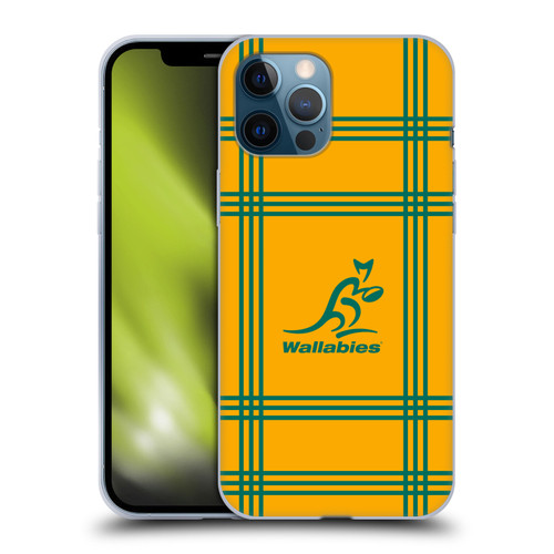Australia National Rugby Union Team Crest Tartan Soft Gel Case for Apple iPhone 12 Pro Max