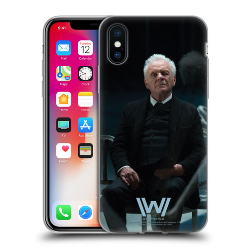 Westworld Characters Robert Ford Soft Gel Case for Apple iPhone X / iPhone XS