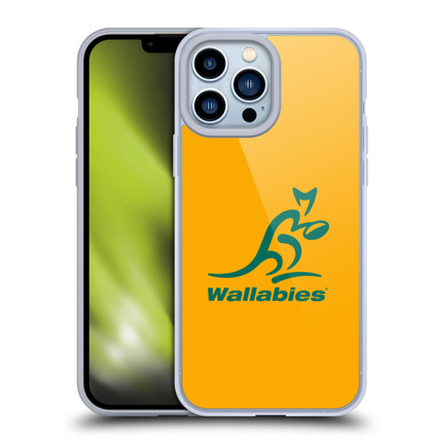 Australia National Rugby Union Team Crest Plain Yellow Soft Gel Case for Apple iPhone 13 Pro Max
