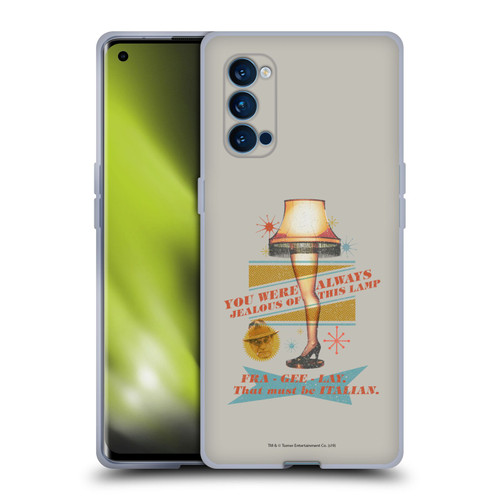 A Christmas Story Composed Art Leg Lamp Soft Gel Case for OPPO Reno 4 Pro 5G