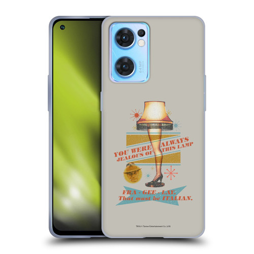 A Christmas Story Composed Art Leg Lamp Soft Gel Case for OPPO Reno7 5G / Find X5 Lite
