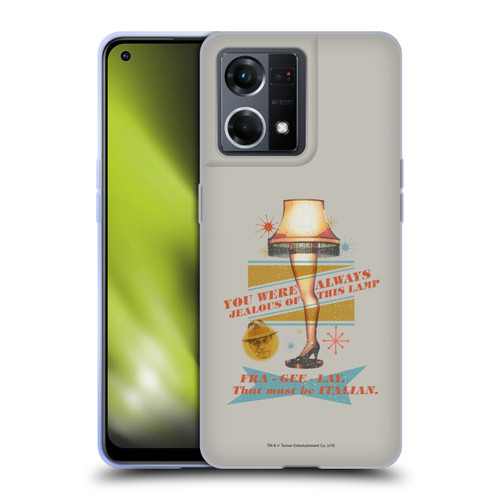 A Christmas Story Composed Art Leg Lamp Soft Gel Case for OPPO Reno8 4G