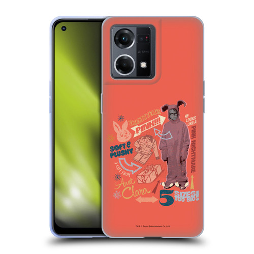 A Christmas Story Composed Art Pink Nightmare Soft Gel Case for OPPO Reno8 4G