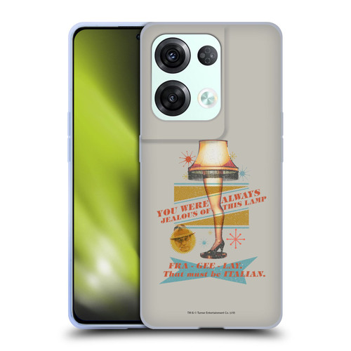 A Christmas Story Composed Art Leg Lamp Soft Gel Case for OPPO Reno8 Pro