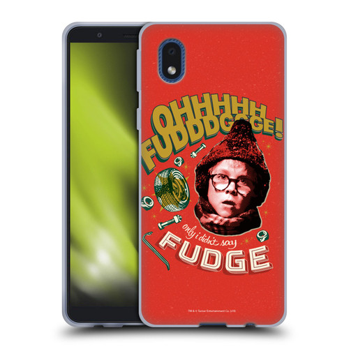 A Christmas Story Composed Art Oh Fudge Soft Gel Case for Samsung Galaxy A01 Core (2020)