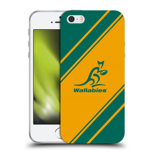 Australia National Rugby Union Team Crest Stripes Soft Gel Case for Apple iPhone 5 / 5s / iPhone SE 2016