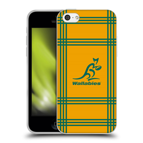 Australia National Rugby Union Team Crest Tartan Soft Gel Case for Apple iPhone 5c