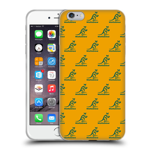 Australia National Rugby Union Team Crest Pattern Soft Gel Case for Apple iPhone 6 Plus / iPhone 6s Plus