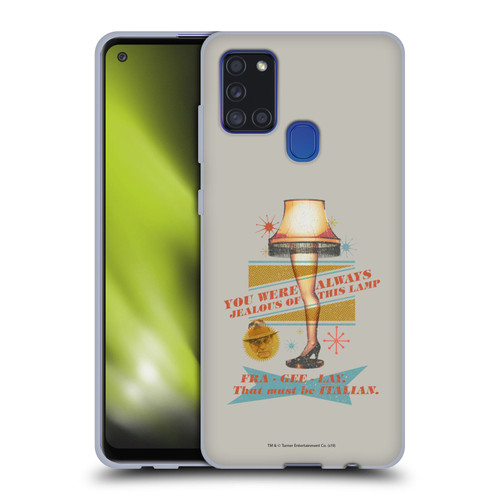 A Christmas Story Composed Art Leg Lamp Soft Gel Case for Samsung Galaxy A21s (2020)