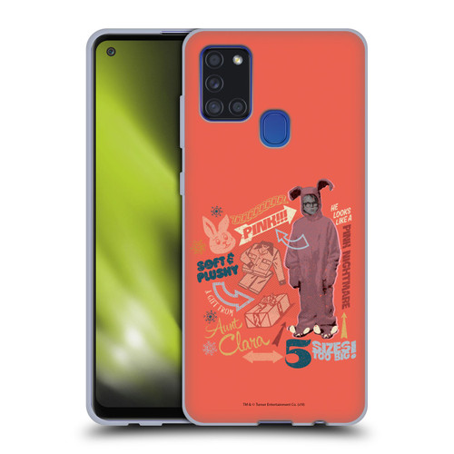 A Christmas Story Composed Art Pink Nightmare Soft Gel Case for Samsung Galaxy A21s (2020)