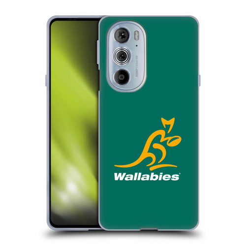 Australia National Rugby Union Team Crest Plain Green Soft Gel Case for Motorola Edge X30