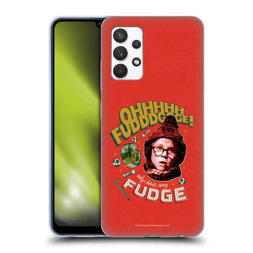 A Christmas Story Composed Art Oh Fudge Soft Gel Case for Samsung Galaxy A32 (2021)