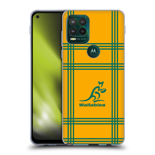 Australia National Rugby Union Team Crest Tartan Soft Gel Case for Motorola Moto G Stylus 5G 2021