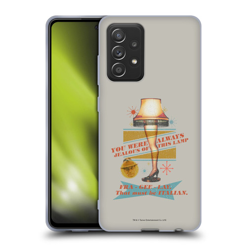 A Christmas Story Composed Art Leg Lamp Soft Gel Case for Samsung Galaxy A52 / A52s / 5G (2021)