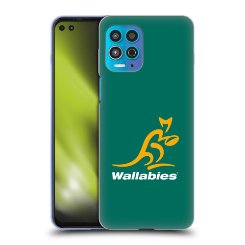 Australia National Rugby Union Team Crest Plain Green Soft Gel Case for Motorola Moto G100