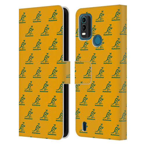 Australia National Rugby Union Team Crest Pattern Leather Book Wallet Case Cover For Nokia G11 Plus