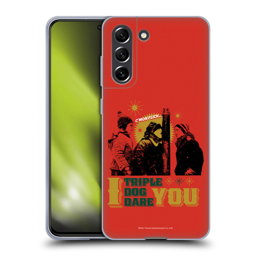 A Christmas Story Composed Art Triple Dog Dare Soft Gel Case for Samsung Galaxy S21 FE 5G