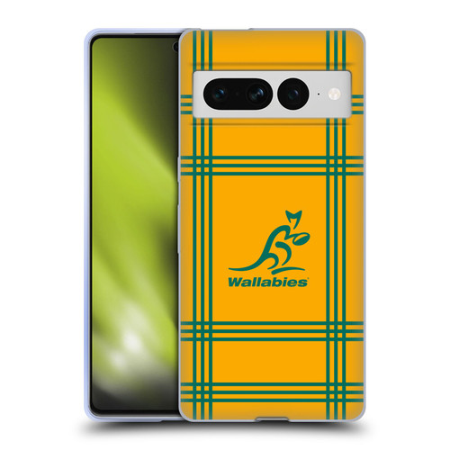 Australia National Rugby Union Team Crest Tartan Soft Gel Case for Google Pixel 7 Pro