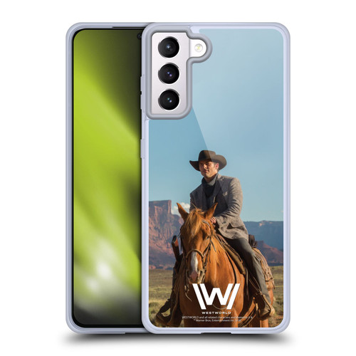 Westworld Characters Teddy Flood Soft Gel Case for Samsung Galaxy S21+ 5G