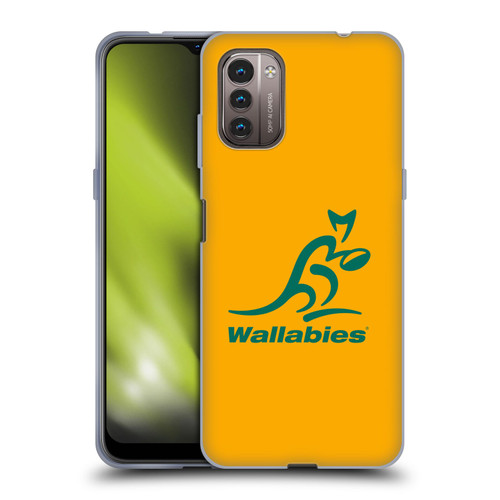 Australia National Rugby Union Team Crest Plain Yellow Soft Gel Case for Nokia G11 / G21