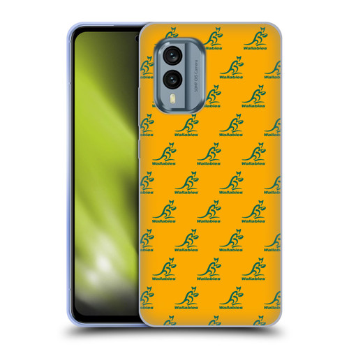 Australia National Rugby Union Team Crest Pattern Soft Gel Case for Nokia X30