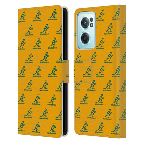 Australia National Rugby Union Team Crest Pattern Leather Book Wallet Case Cover For OnePlus Nord CE 2 5G