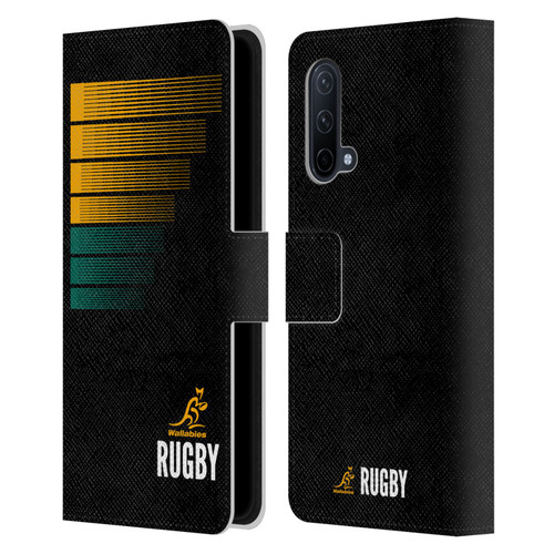 Australia National Rugby Union Team Crest Rugby Green Yellow Leather Book Wallet Case Cover For OnePlus Nord CE 5G