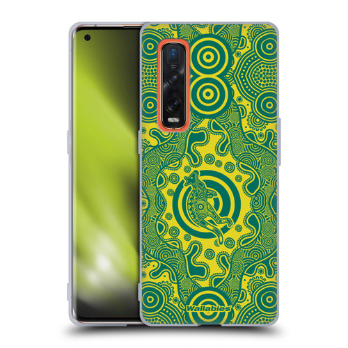 Australia National Rugby Union Team Crest First Nations Soft Gel Case for OPPO Find X2 Pro 5G