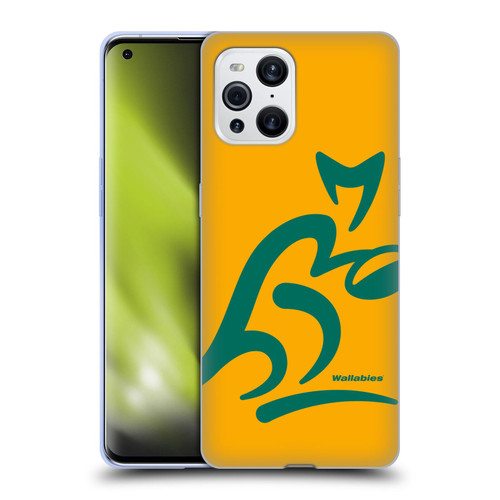 Australia National Rugby Union Team Crest Oversized Soft Gel Case for OPPO Find X3 / Pro