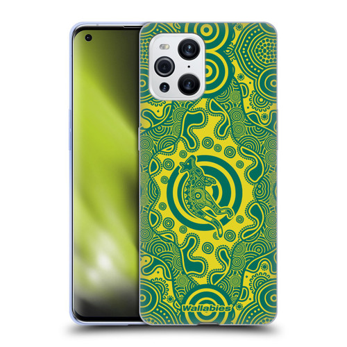 Australia National Rugby Union Team Crest First Nations Soft Gel Case for OPPO Find X3 / Pro