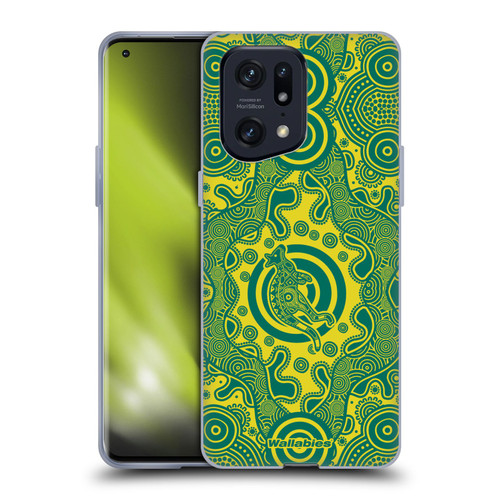 Australia National Rugby Union Team Crest First Nations Soft Gel Case for OPPO Find X5 Pro