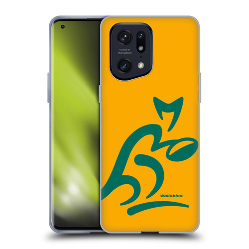 Australia National Rugby Union Team Crest Oversized Soft Gel Case for OPPO Find X5 Pro