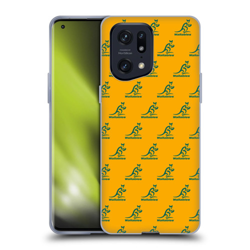 Australia National Rugby Union Team Crest Pattern Soft Gel Case for OPPO Find X5 Pro