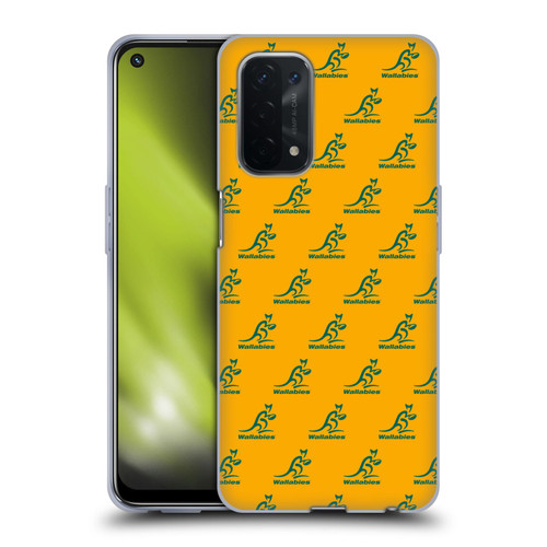 Australia National Rugby Union Team Crest Pattern Soft Gel Case for OPPO A54 5G