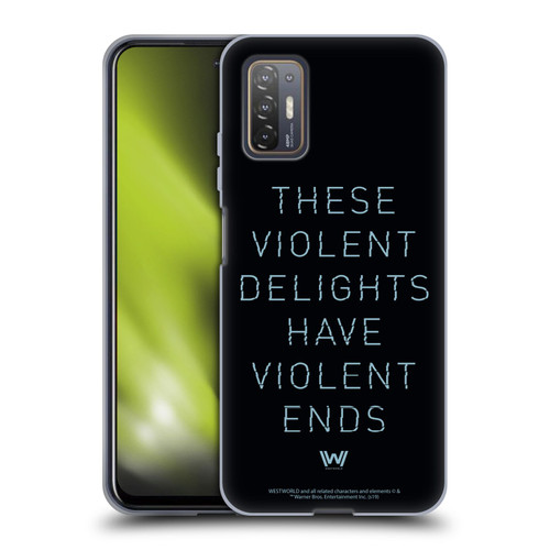 Westworld Graphics Violent Delights Soft Gel Case for HTC Desire 21 Pro 5G