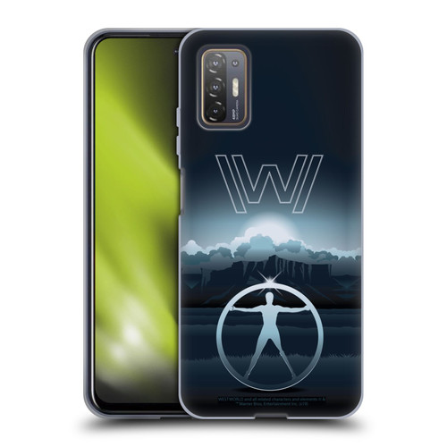 Westworld Graphics The Vitruvian Man Soft Gel Case for HTC Desire 21 Pro 5G