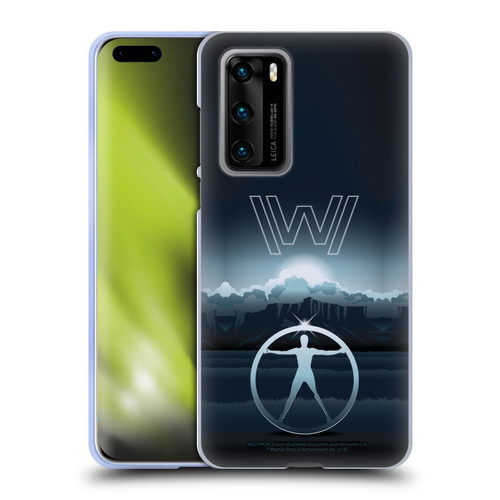 Westworld Graphics The Vitruvian Man Soft Gel Case for Huawei P40 5G
