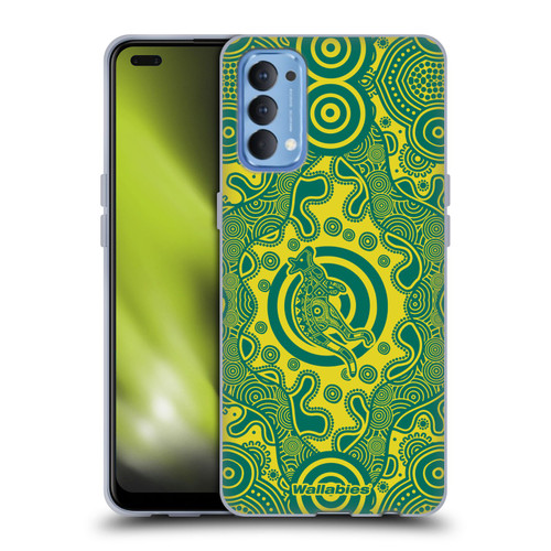Australia National Rugby Union Team Crest First Nations Soft Gel Case for OPPO Reno 4 5G