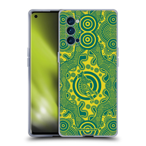 Australia National Rugby Union Team Crest First Nations Soft Gel Case for OPPO Reno 4 Pro 5G