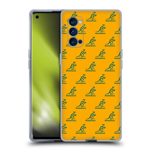 Australia National Rugby Union Team Crest Pattern Soft Gel Case for OPPO Reno 4 Pro 5G
