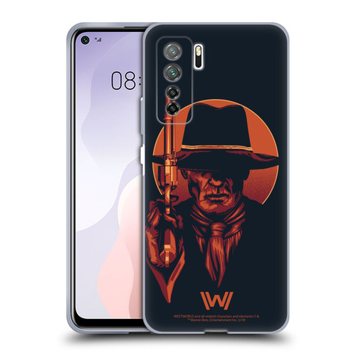 Westworld Graphics Man In Black 2 Soft Gel Case for Huawei Nova 7 SE/P40 Lite 5G